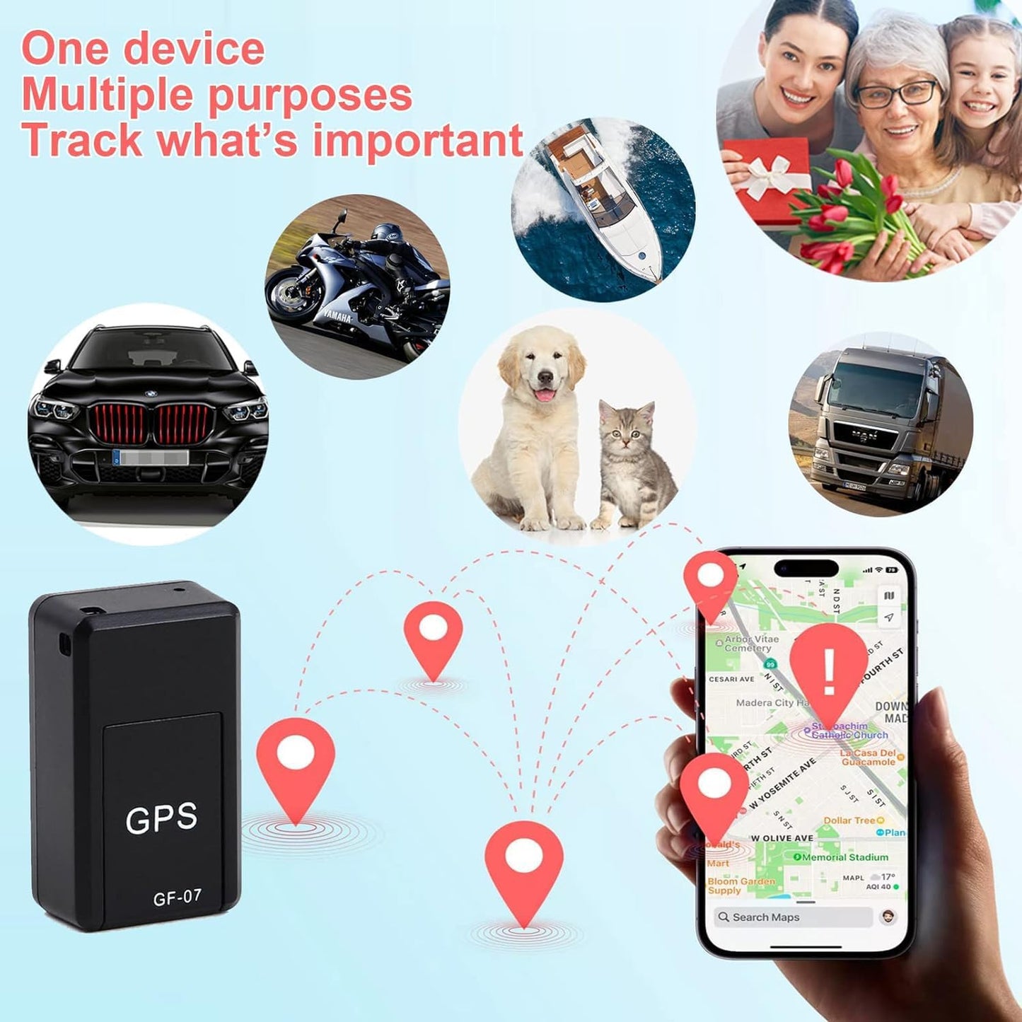 Magnetic Mini GPS Real Time Tracker For Multipurpose