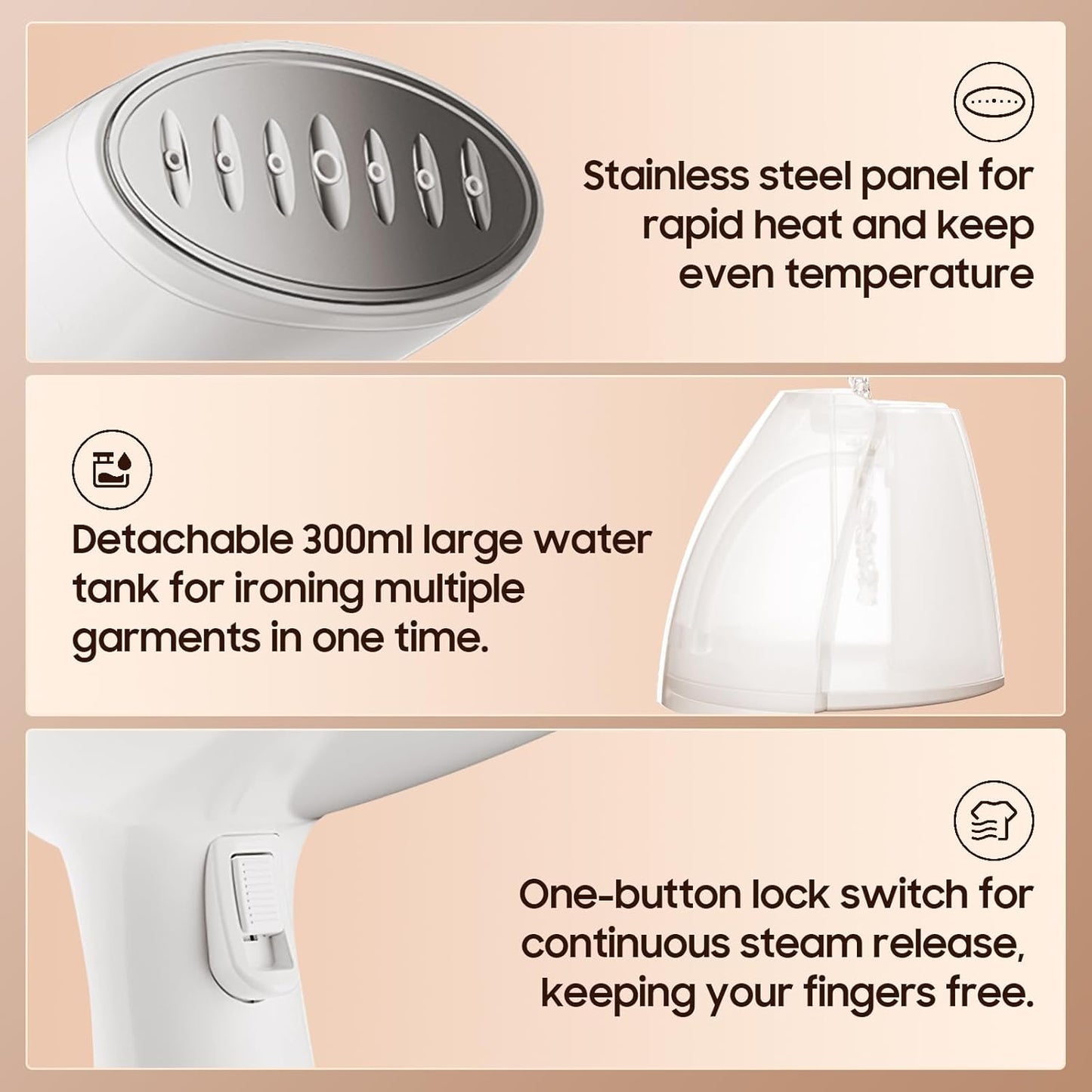 Handheld Portable Steamer For Cloths