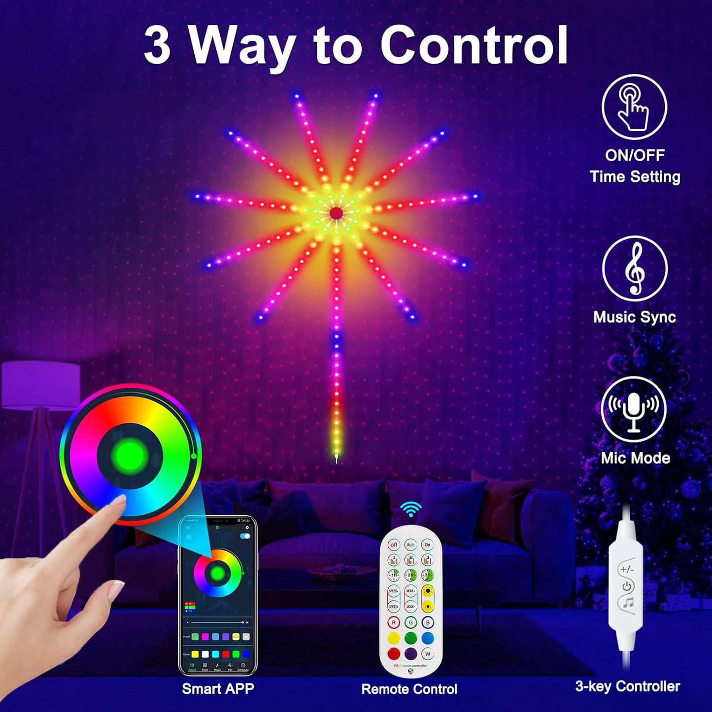 Smart Firework LED Lights