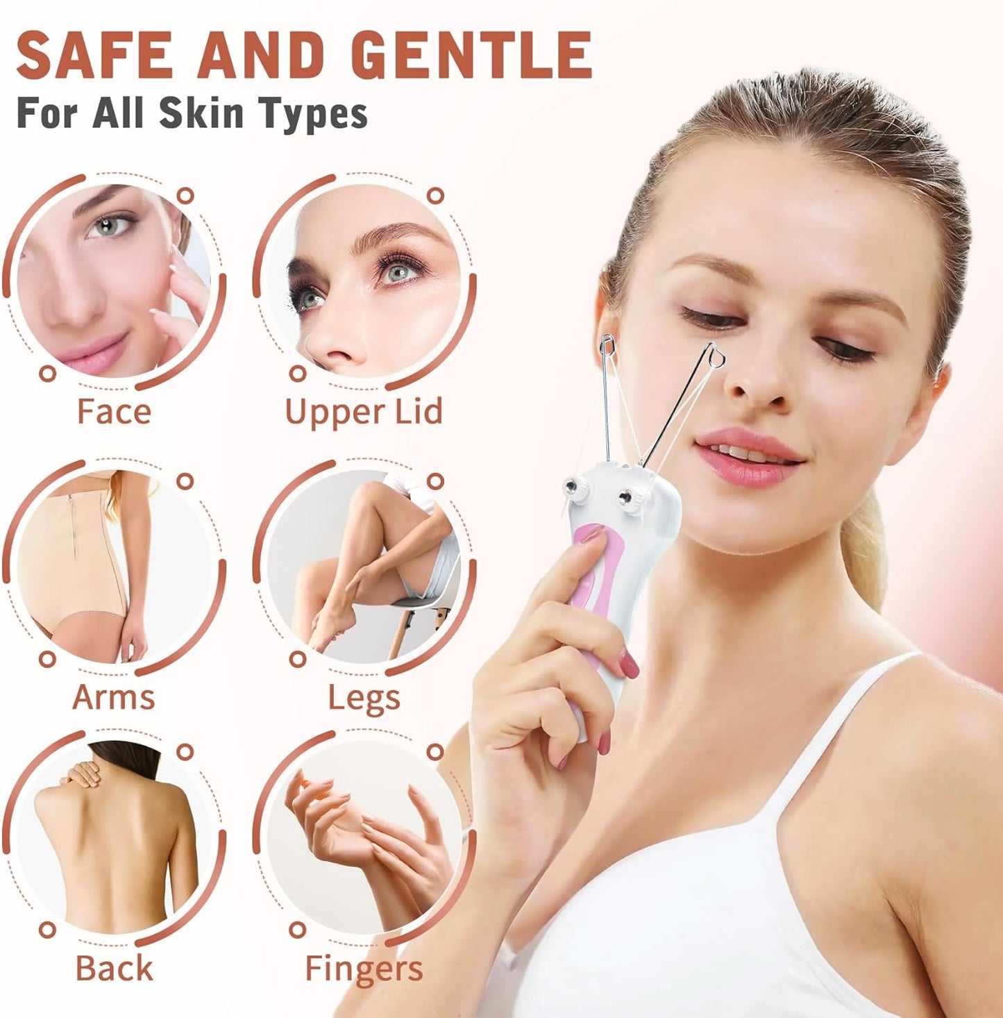 Electric Facial Threading Hair Removal for Women