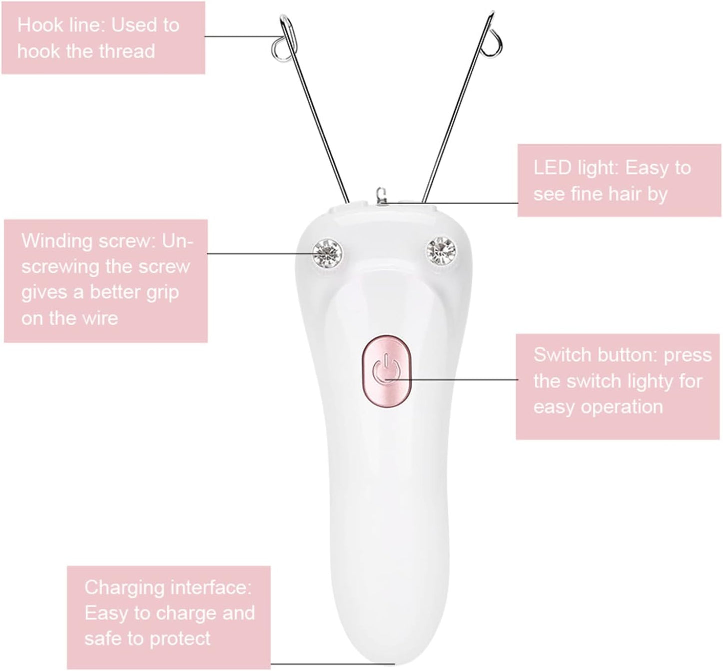Electric Facial Threading Hair Removal for Women