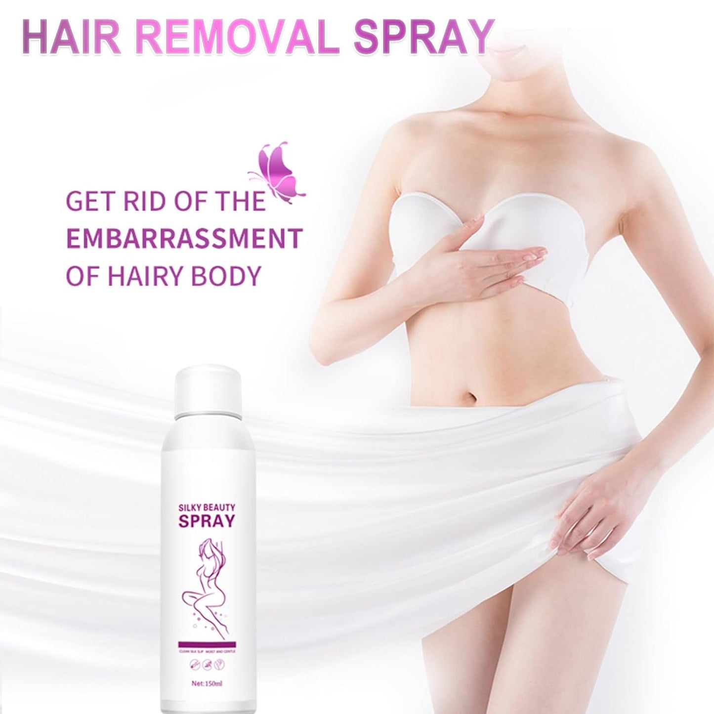 Unisex Hair Removal Spray Suitable For All Skin Types