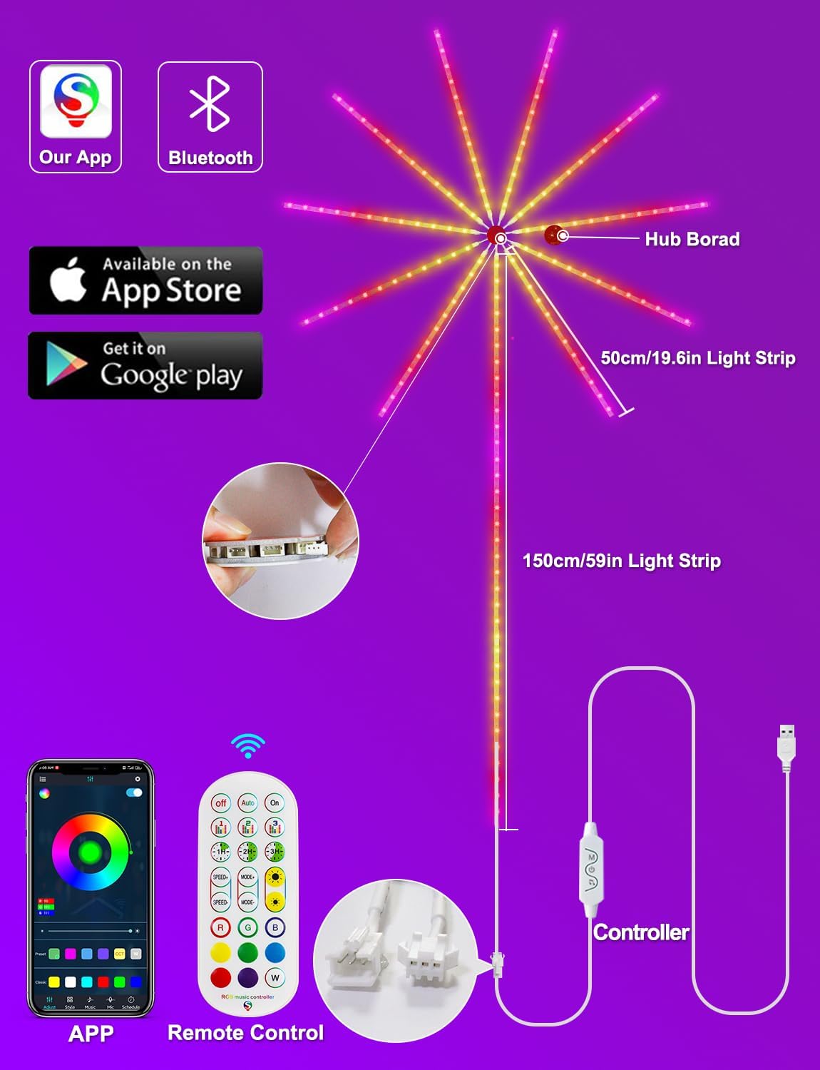 Smart Firework LED Lights