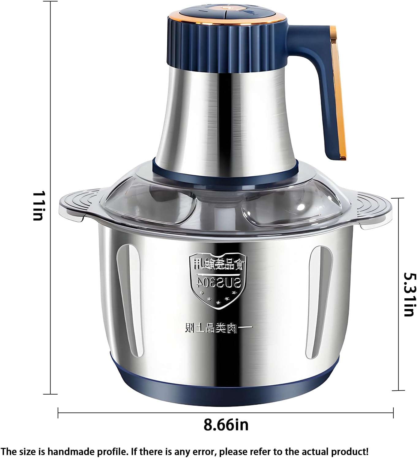 Stainless Steel Electric Food Chopper - 5L