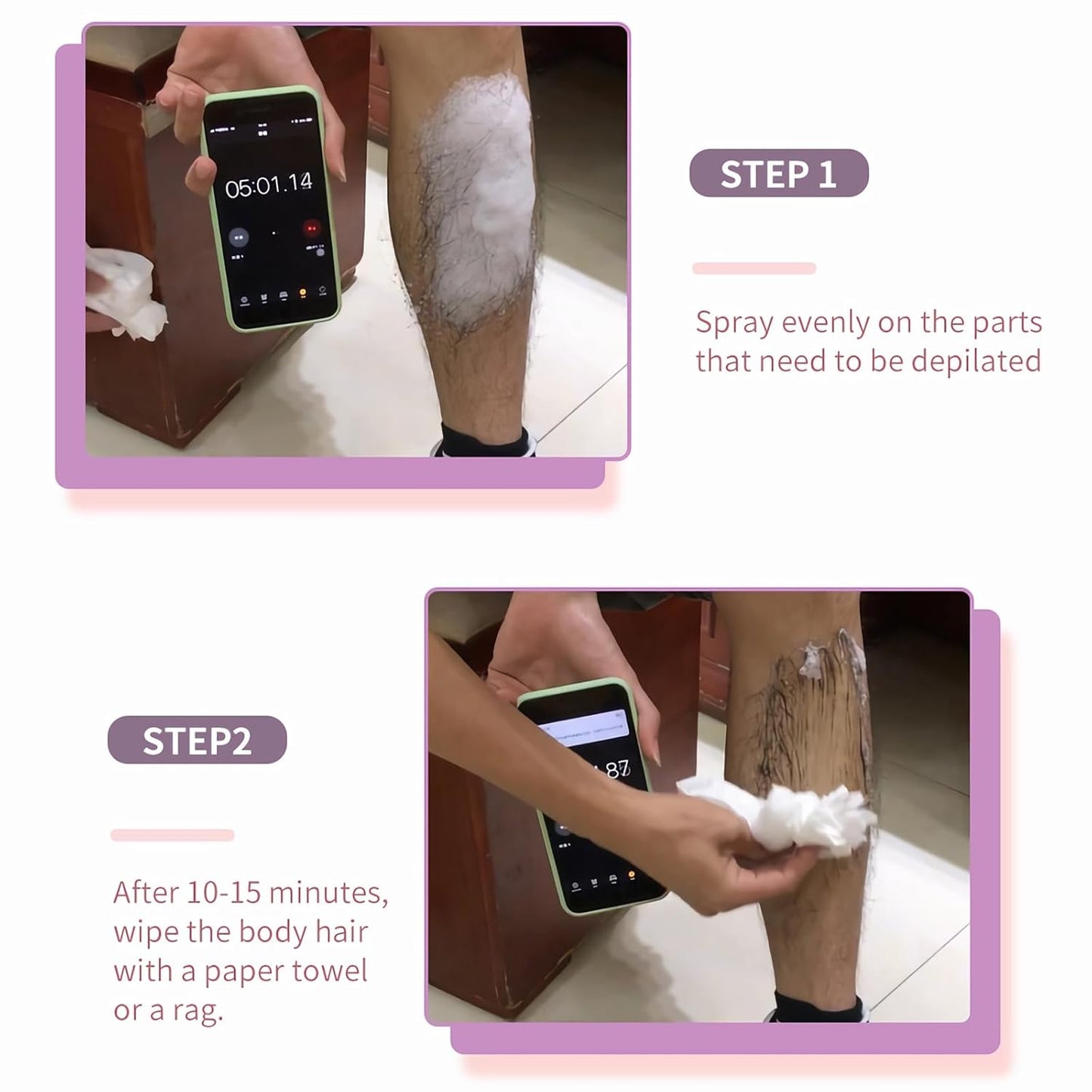 Unisex Hair Removal Spray Suitable For All Skin Types