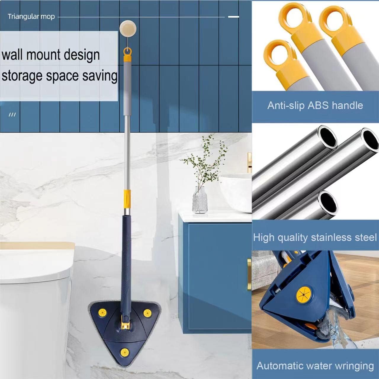 360° Rotatable Adjustable Cleaning Mop