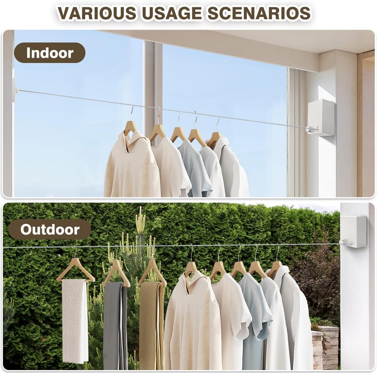 Retractable Clothesline Drying Rope