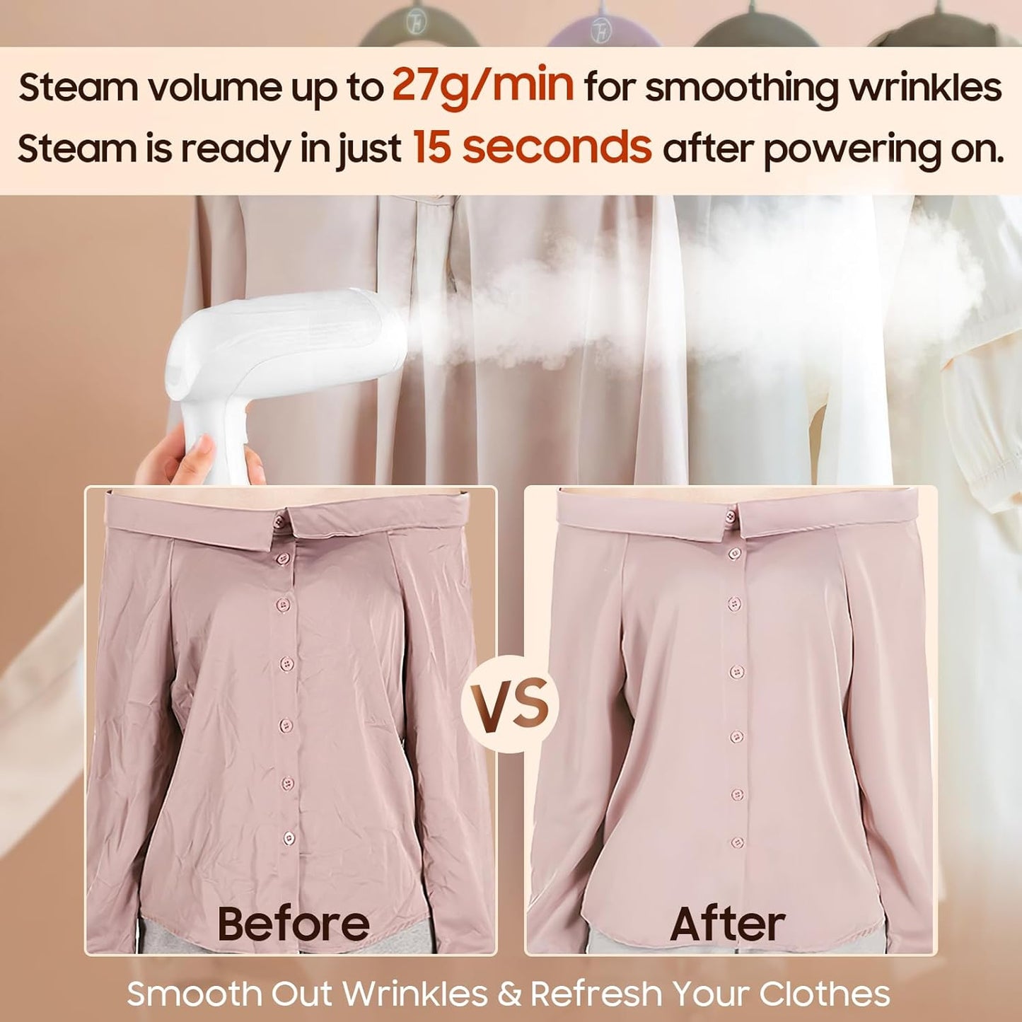 Handheld Portable Steamer For Cloths