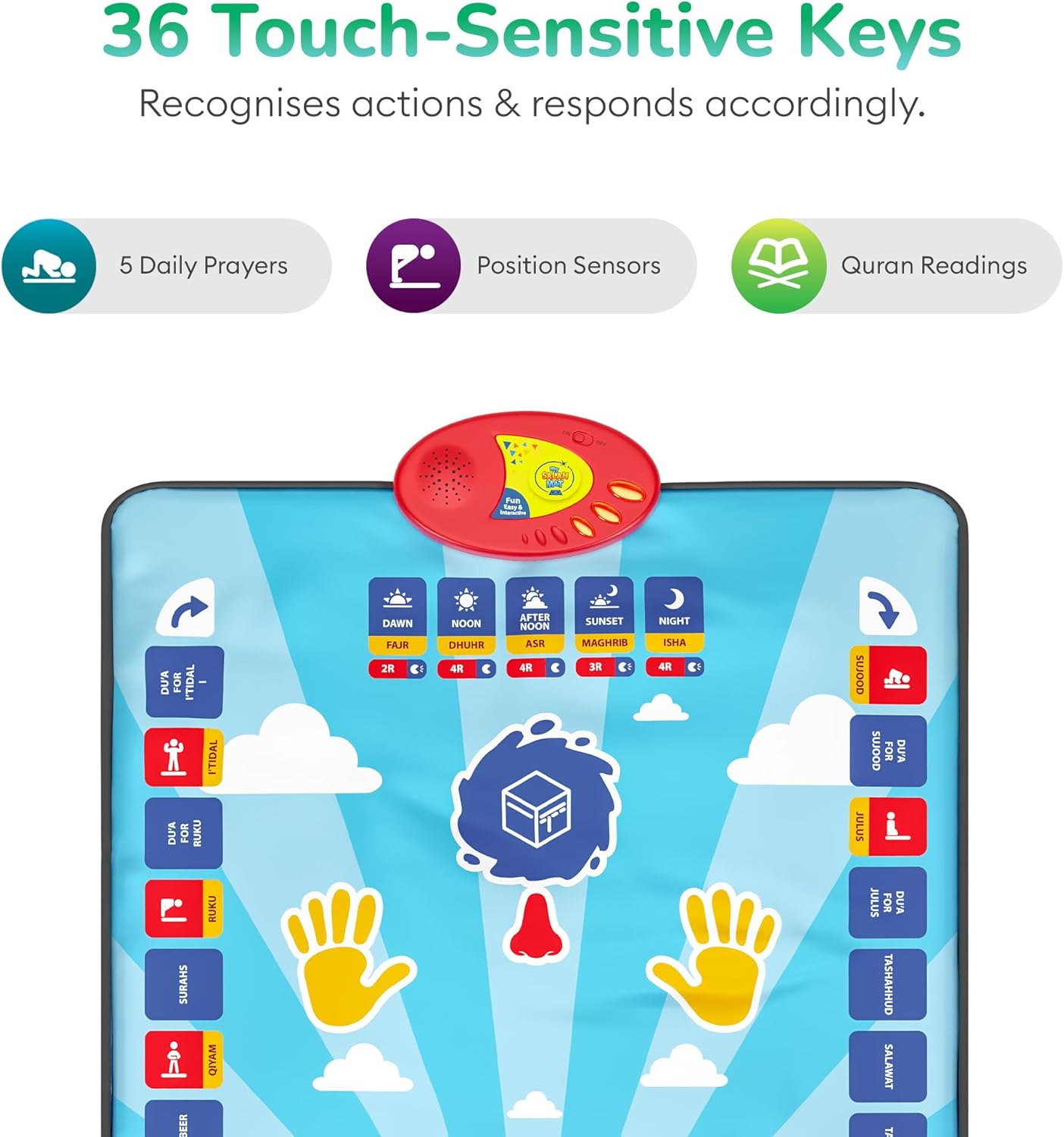 Prayer Mat For Kids - Smart Interactive Prayer Mat for Learning The Salah
