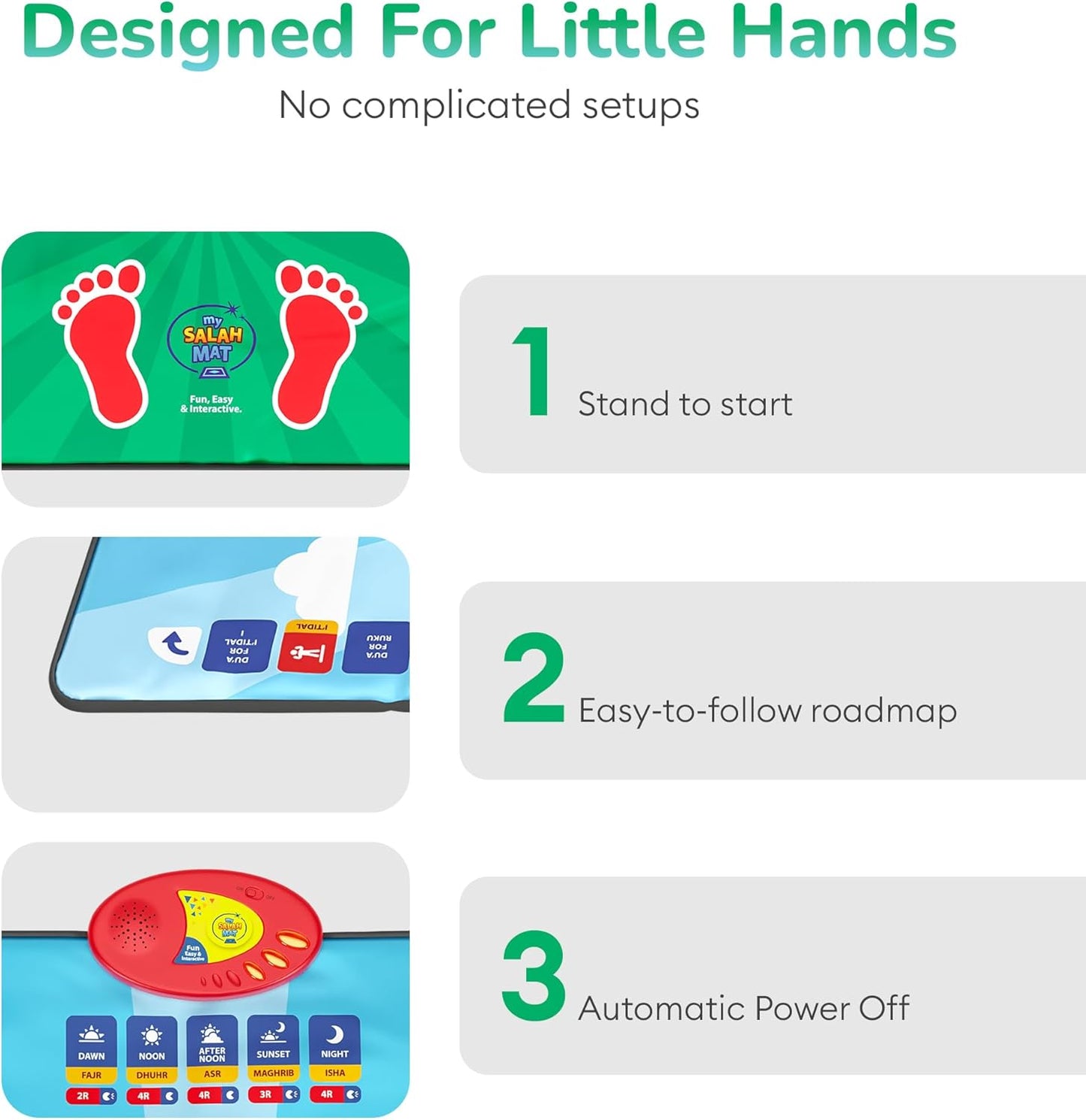 Prayer Mat For Kids - Smart Interactive Prayer Mat for Learning The Salah