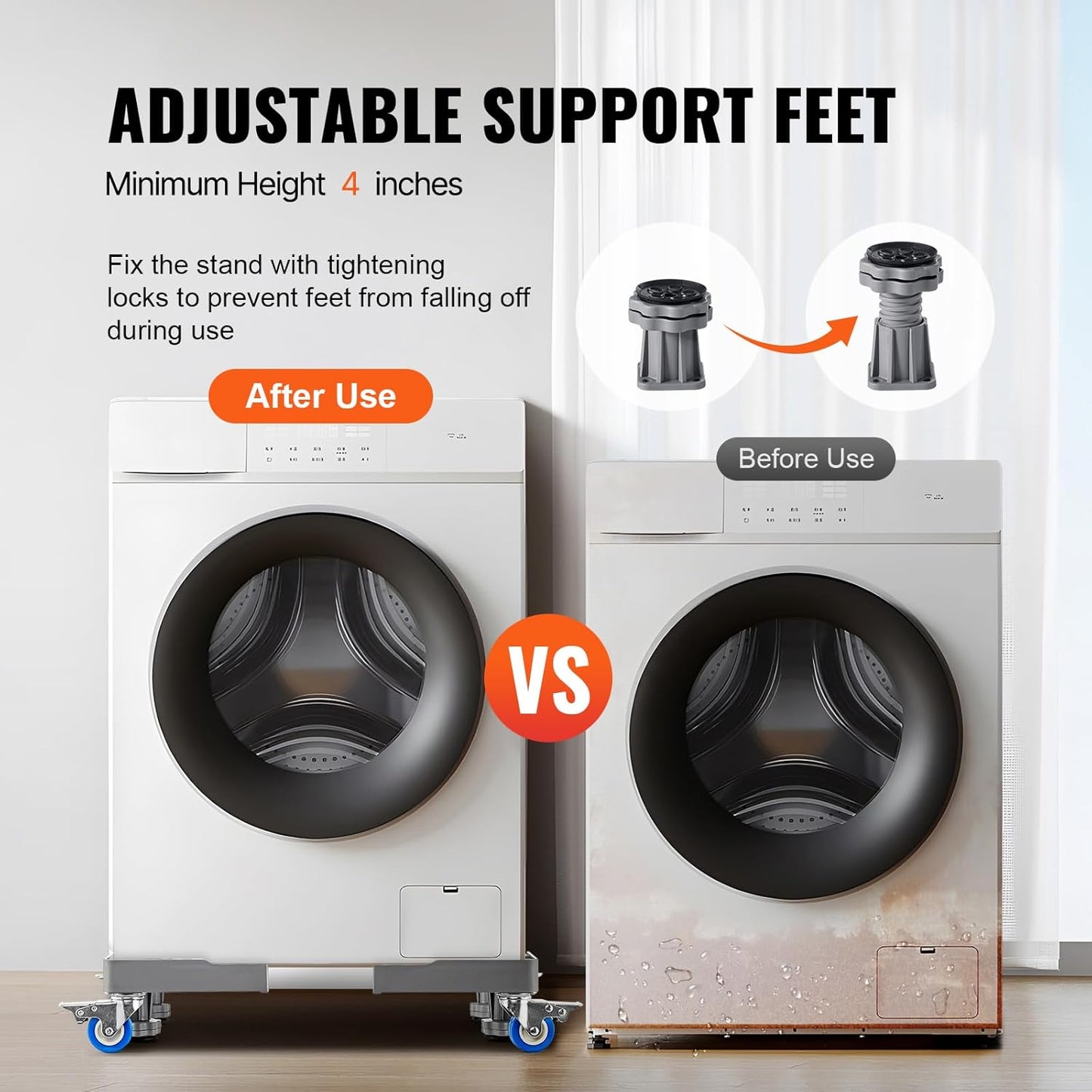 Adjustable Base Stand For Fridge / Washing Machine