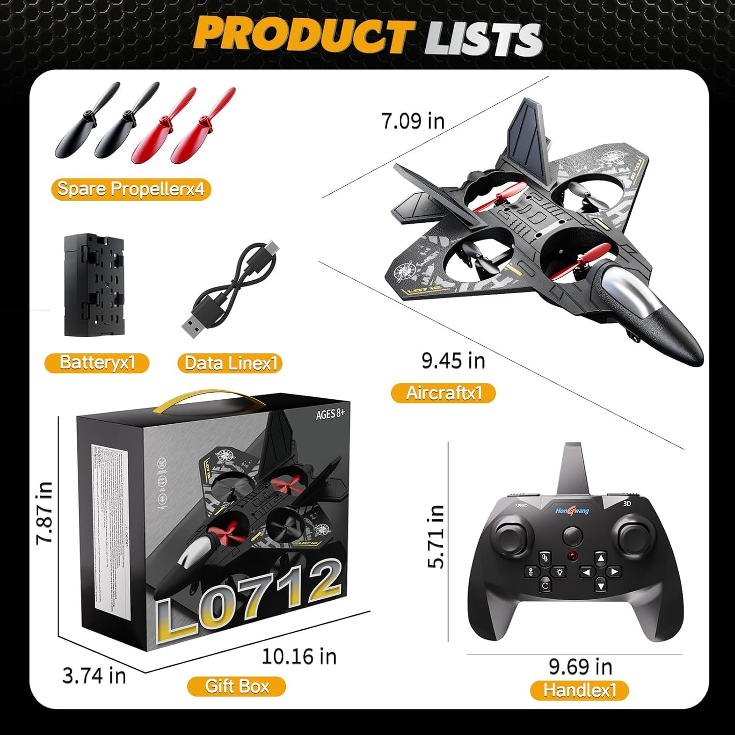 Remote Control Airplane RC Plane Drones for Kids
