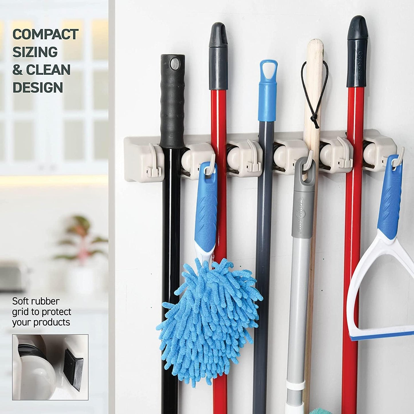 Brooms And Toiletries Organizer