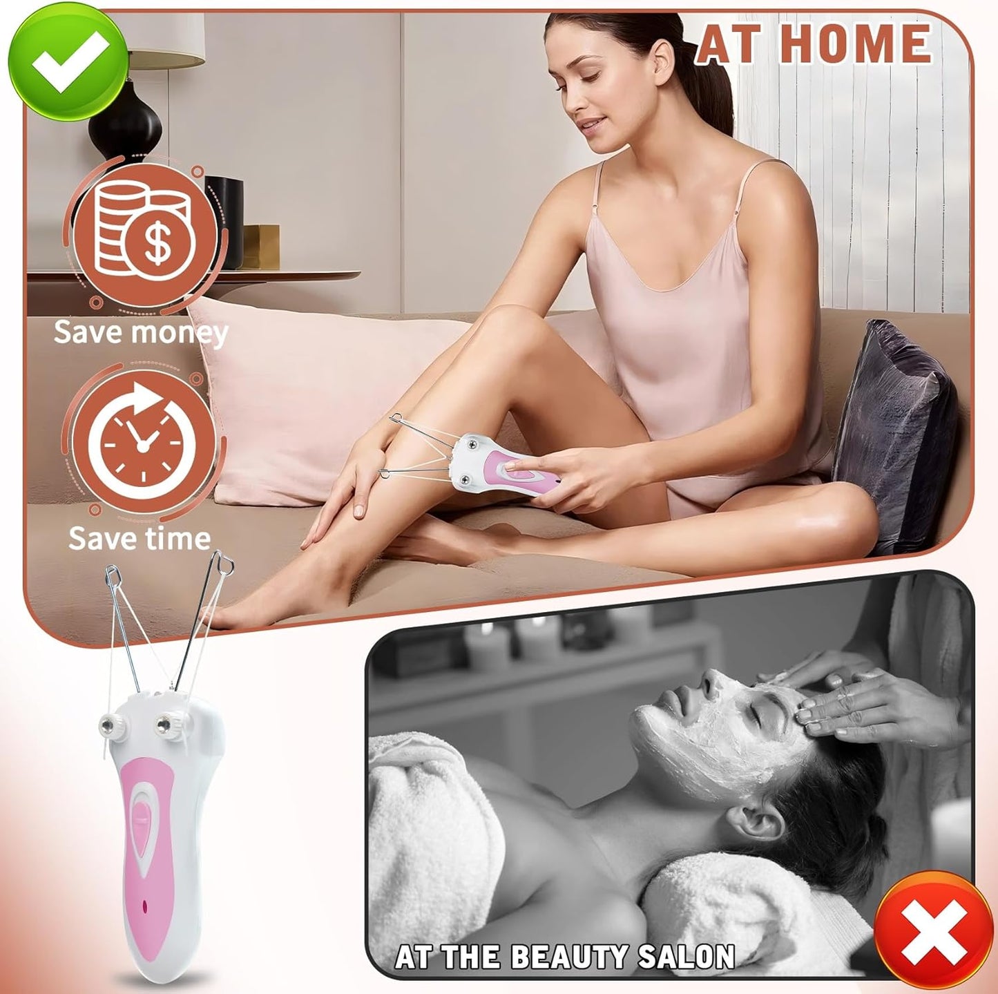 Electric Facial Threading Hair Removal for Women