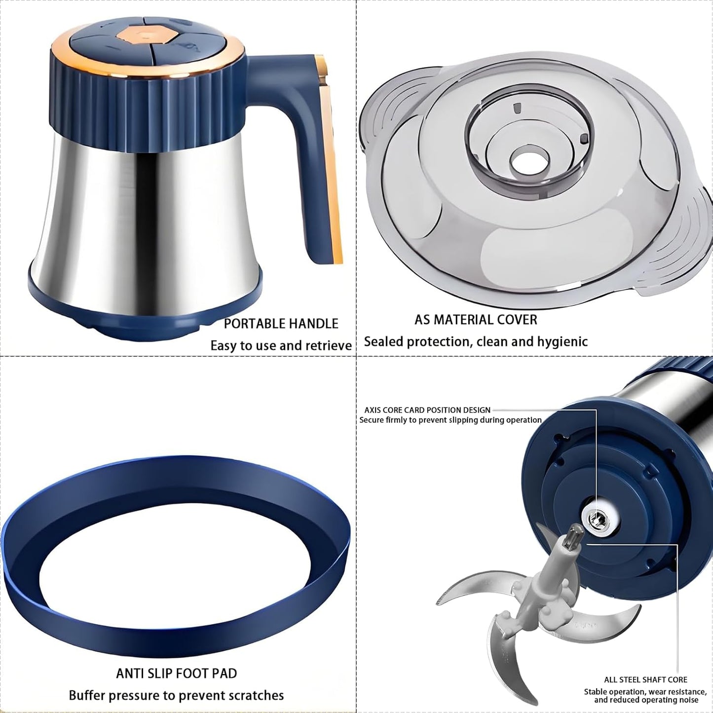 Stainless Steel Electric Food Chopper - 5L