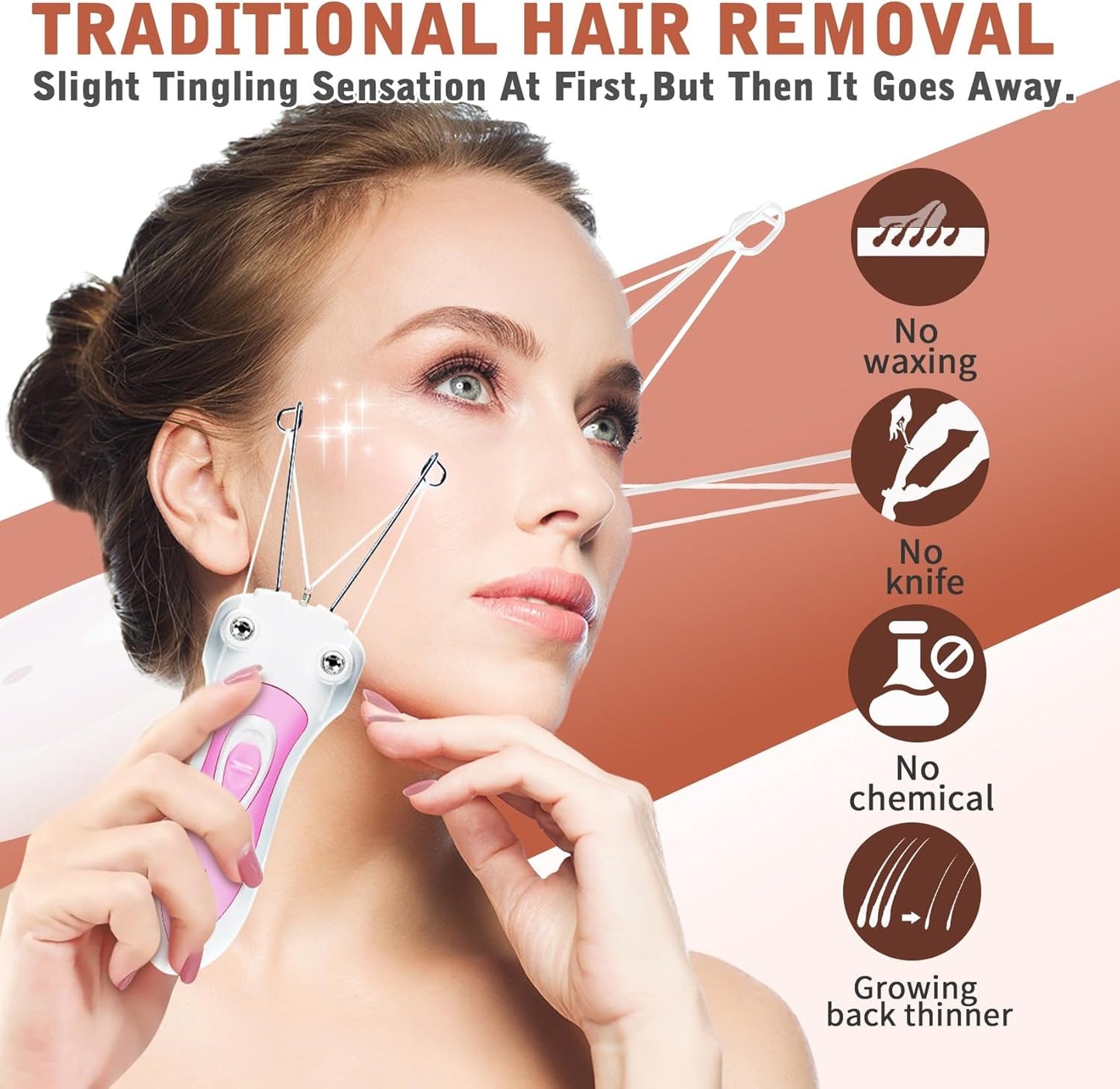 Electric Facial Threading Hair Removal for Women