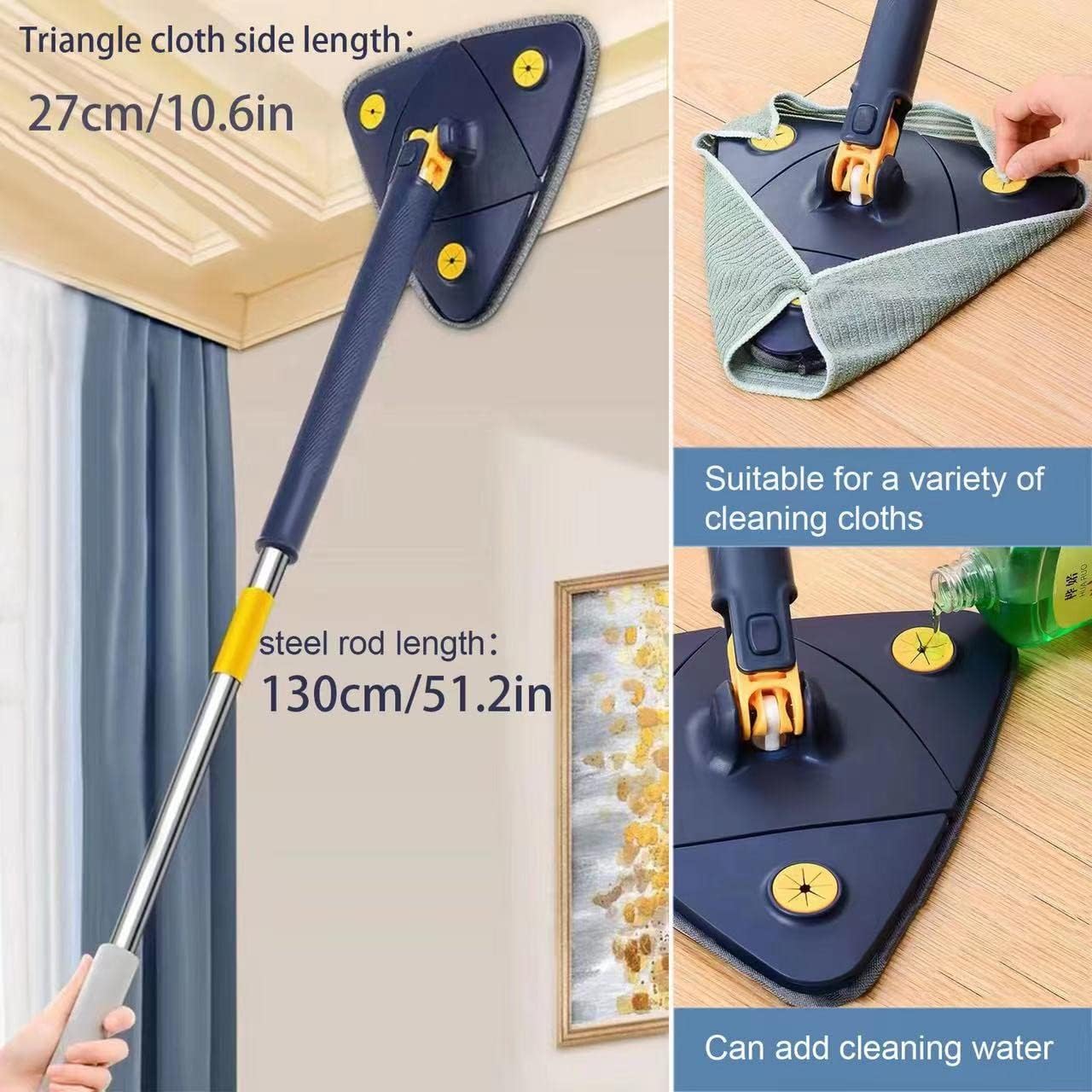 360° Rotatable Adjustable Cleaning Mop