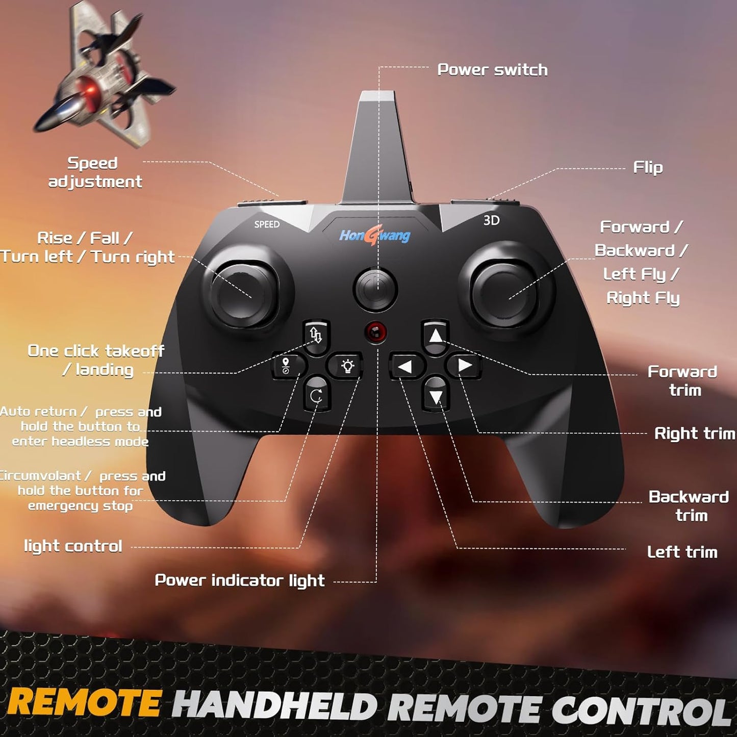 Remote Control Airplane RC Plane Drones for Kids