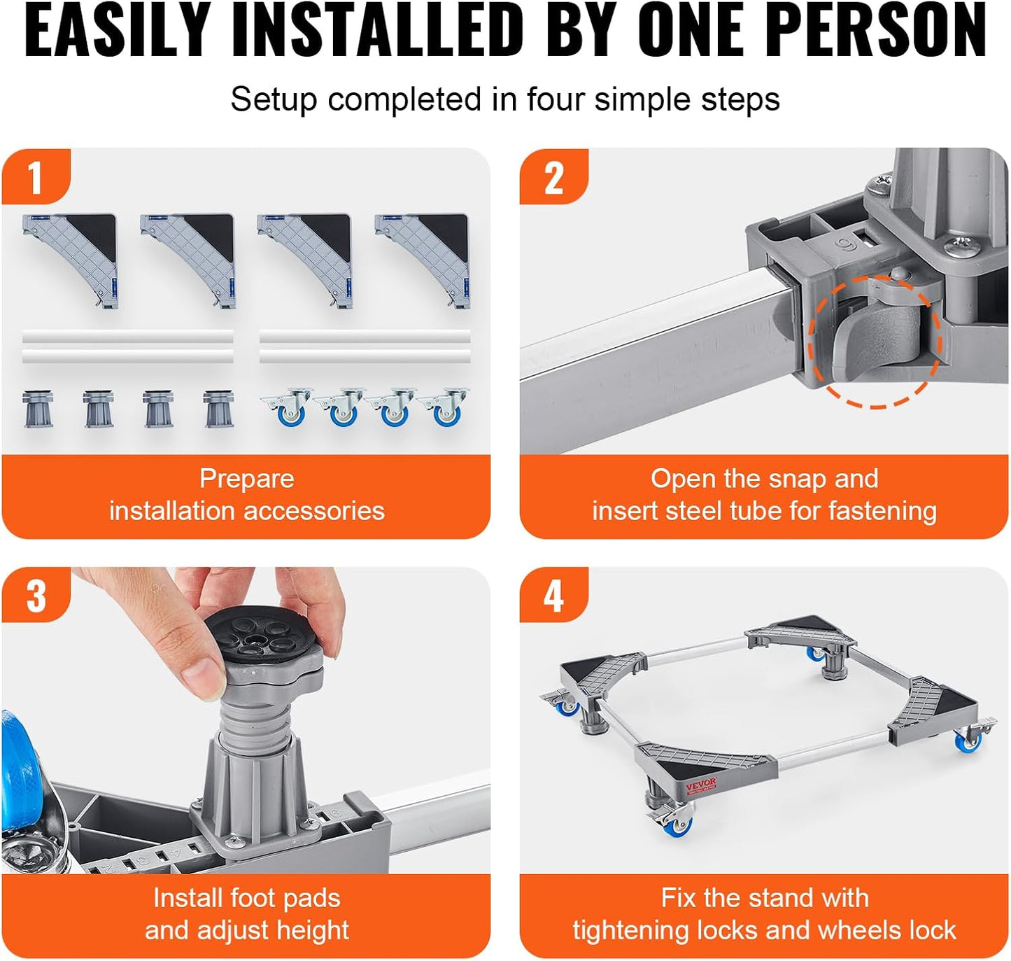 Adjustable Base Stand For Fridge / Washing Machine