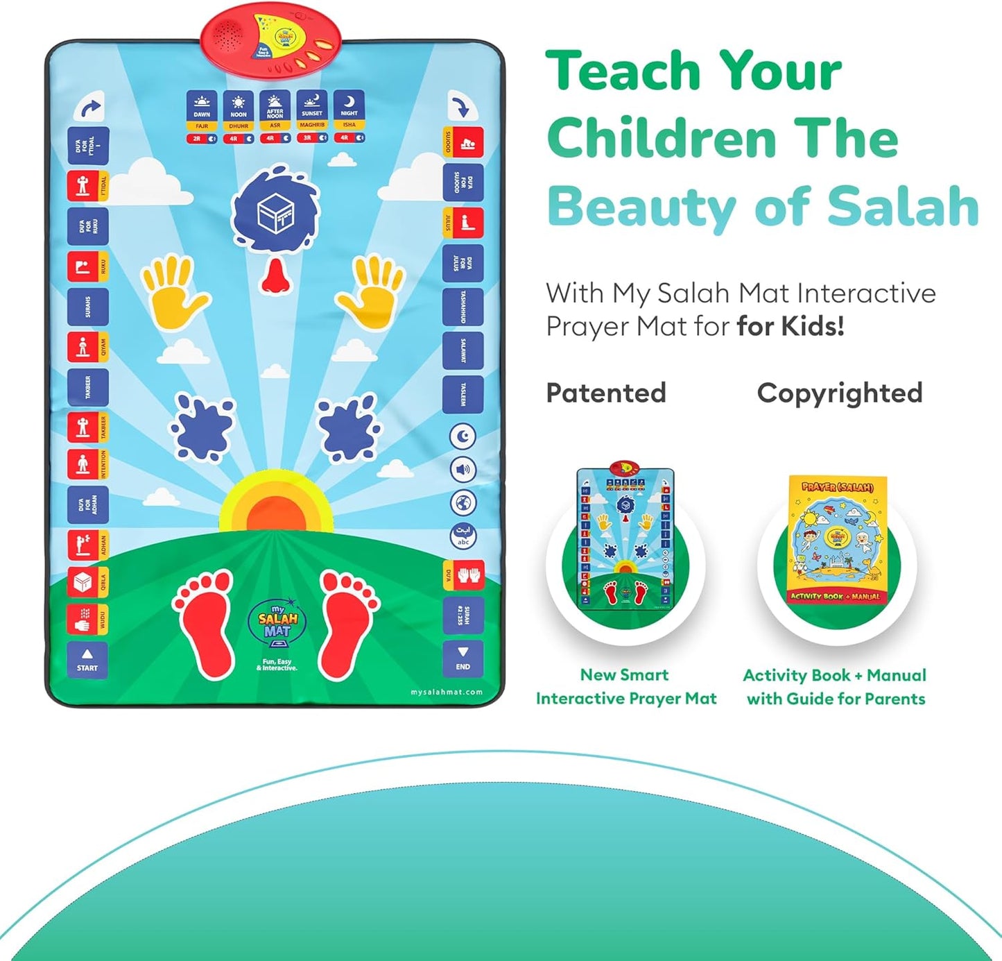 Prayer Mat For Kids - Smart Interactive Prayer Mat for Learning The Salah