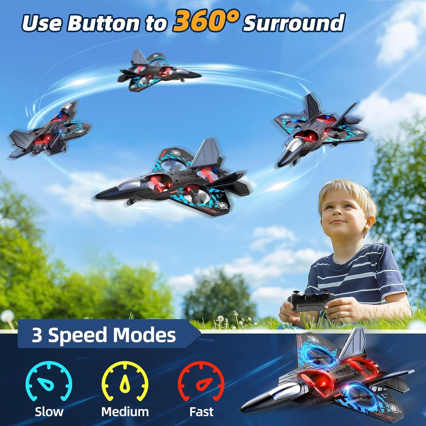 Remote Control Airplane RC Plane Drones for Kids