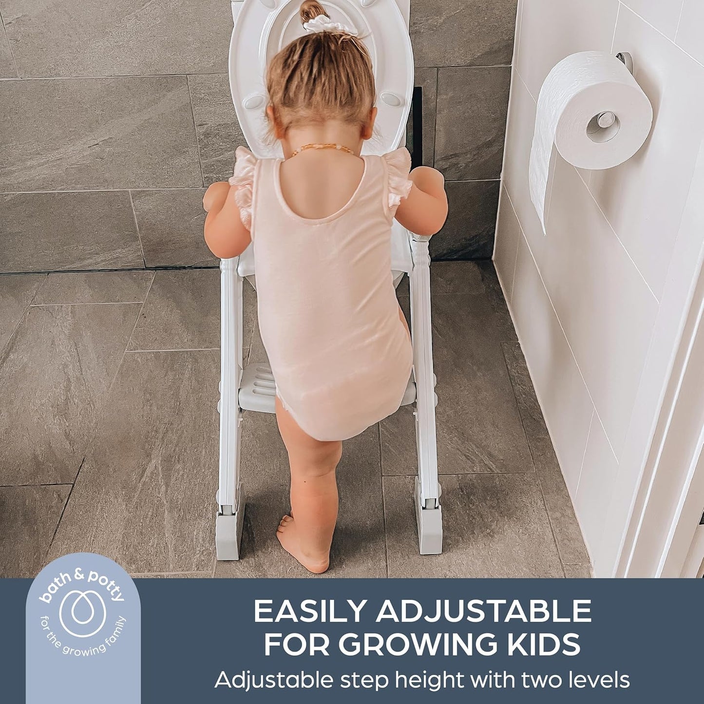 Adjustable Toddler Toilet Seat With Steps