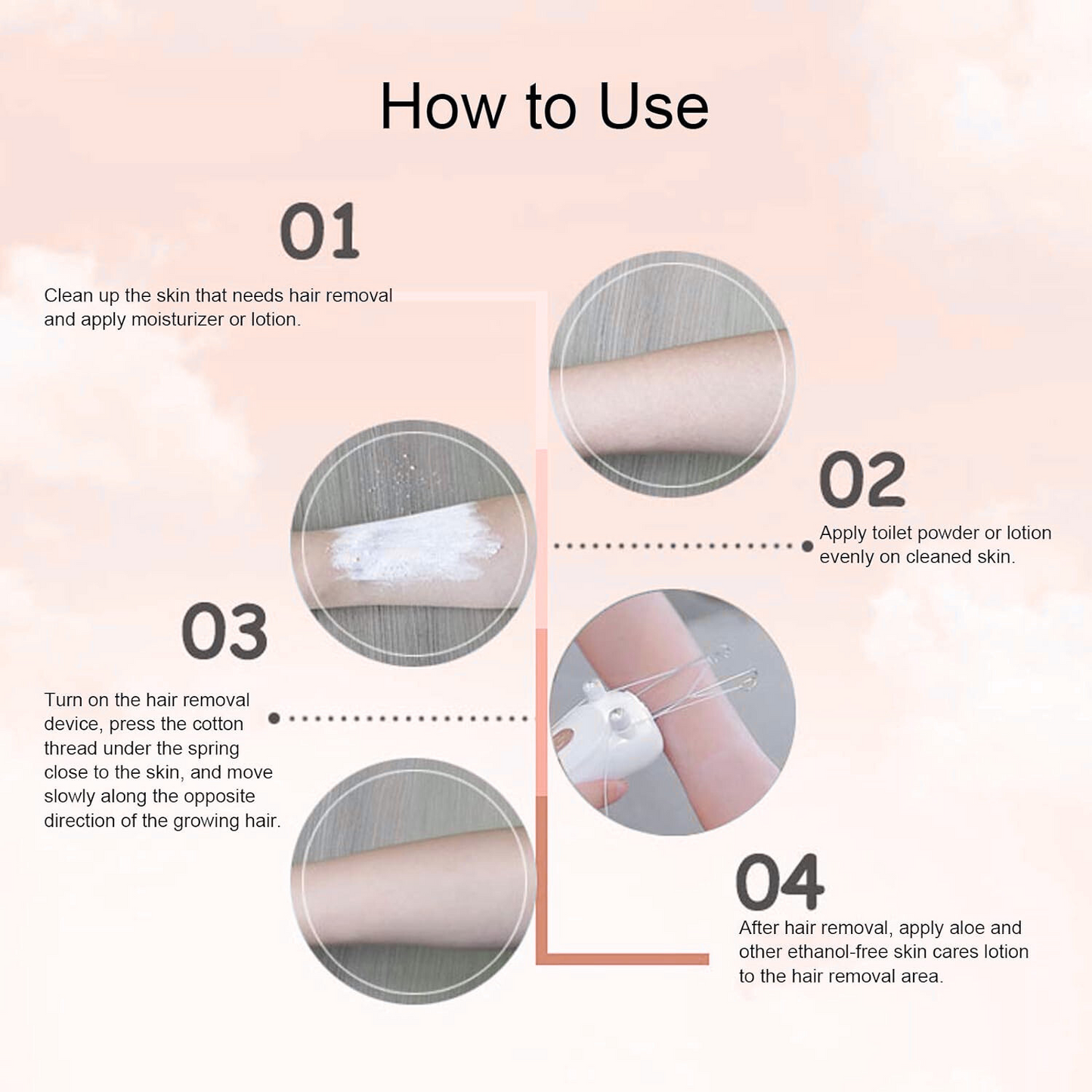 Electric Facial Threading Hair Removal for Women