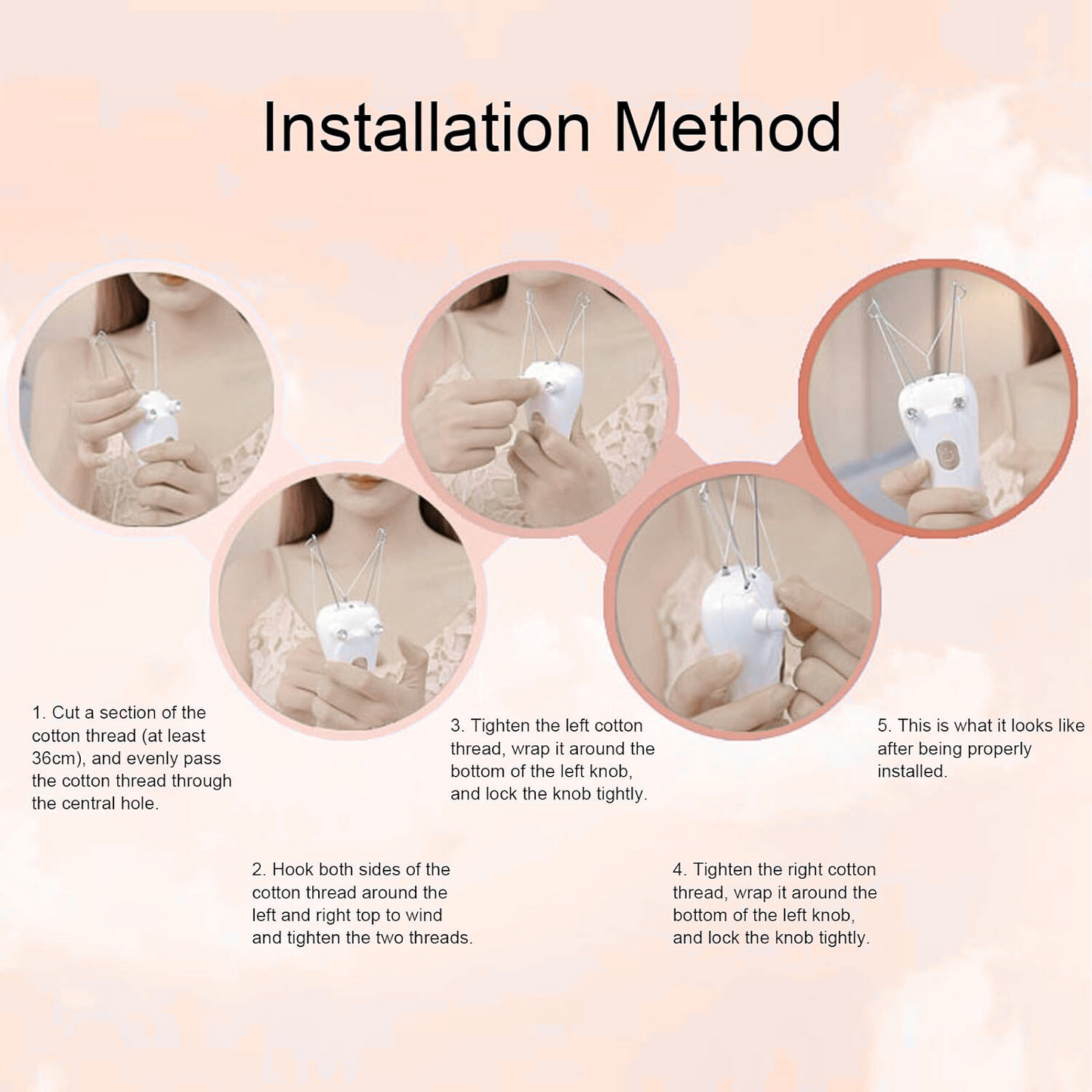 Electric Facial Threading Hair Removal for Women